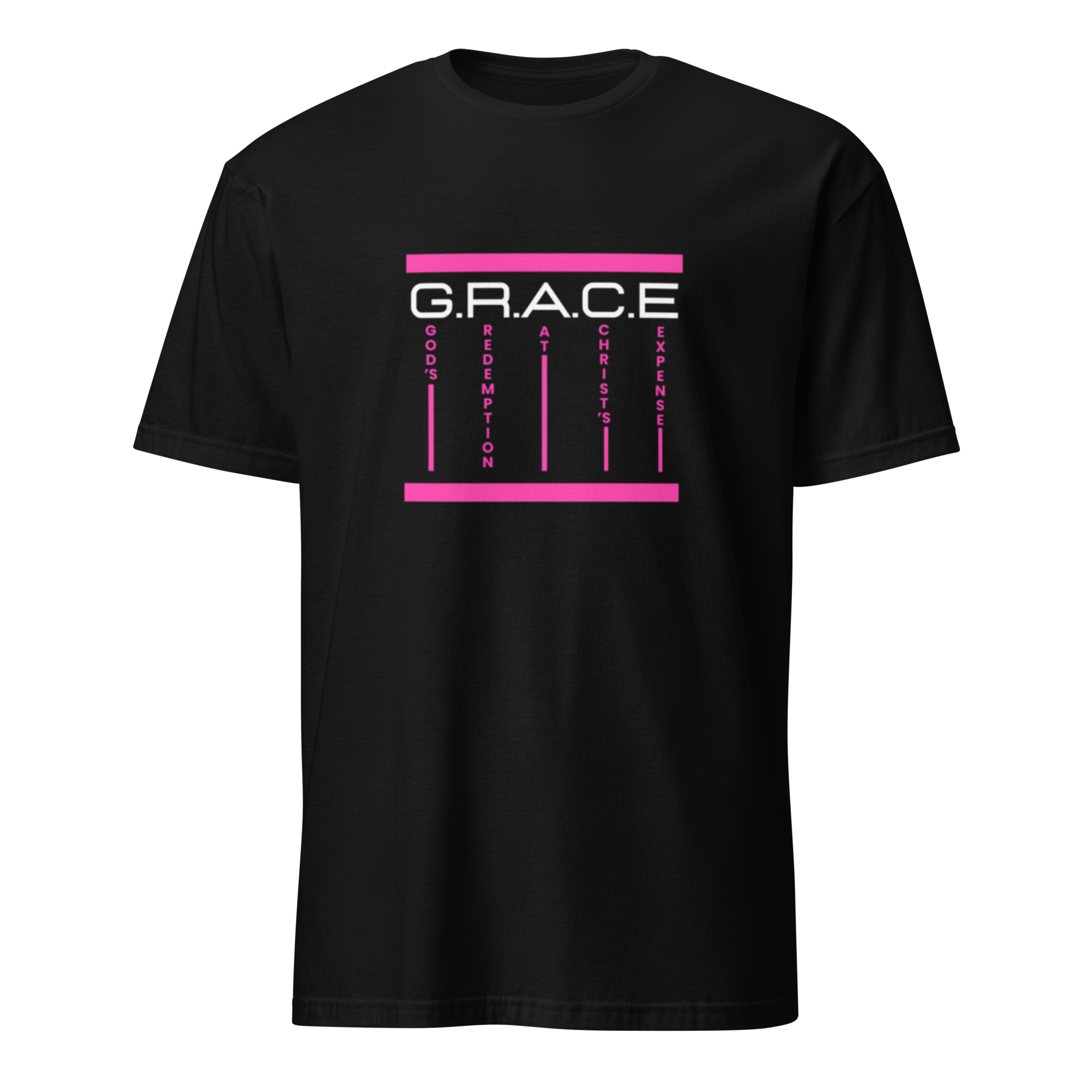 Grace – God’s Redemption at Christ’s Expense | Minimalist Christian Shirt | Premium Unisex Tee by Amadeo Clothing