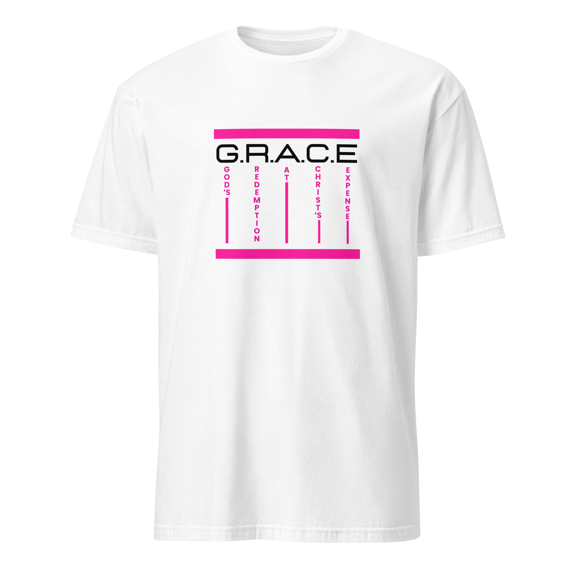 Grace – God’s Redemption at Christ’s Expense | Minimalist Christian Shirt | Premium Unisex Tee by Amadeo Clothing